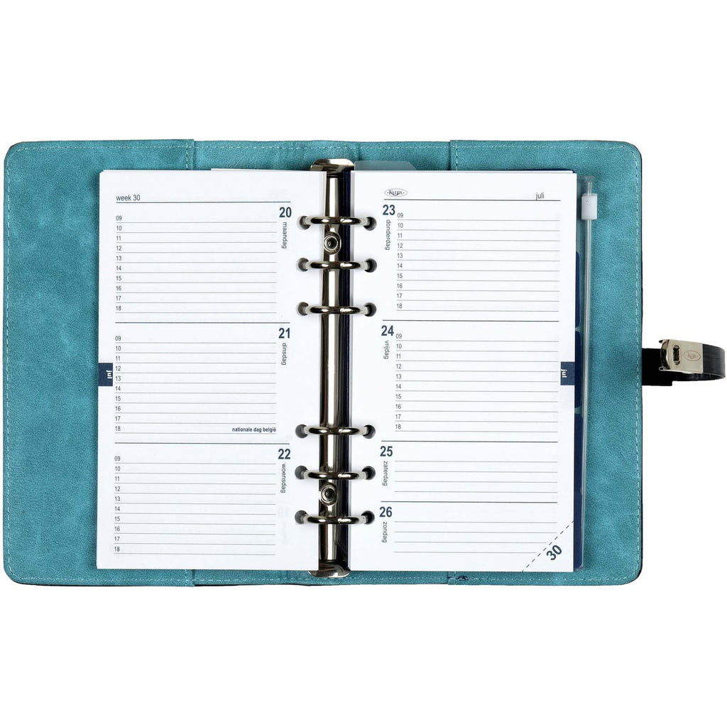 Open View Of The  Nature Marine Blue Personal Agenda Planner Organizer