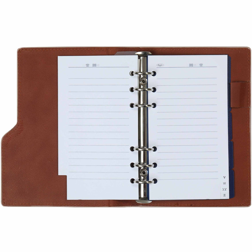 Beautiful Compact  Personal 6 Ring Binder Planner Gloss Croco Taupe For Daily Use