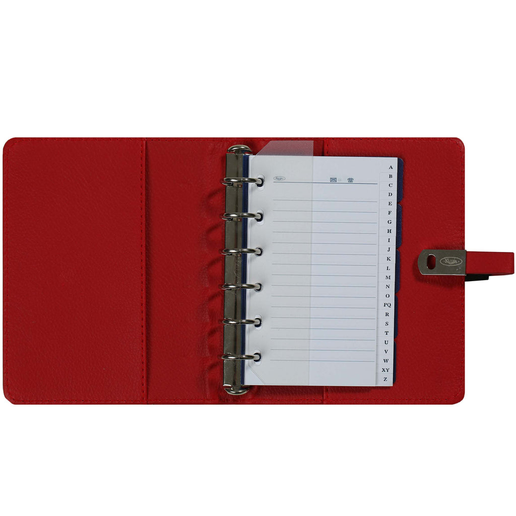 Beautiful  Refillable Pocket Agenda Organizer Pica Red With Magnetic Closure