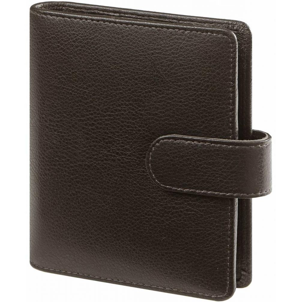 Stylish Handmade Leather Refillable Pocket Agenda Planner Keta Dark Brown
