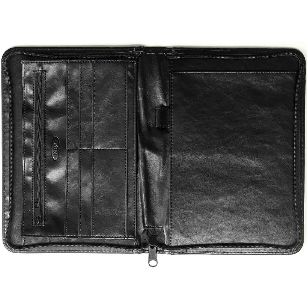 A5 Writing Case With Zip Pullup Black