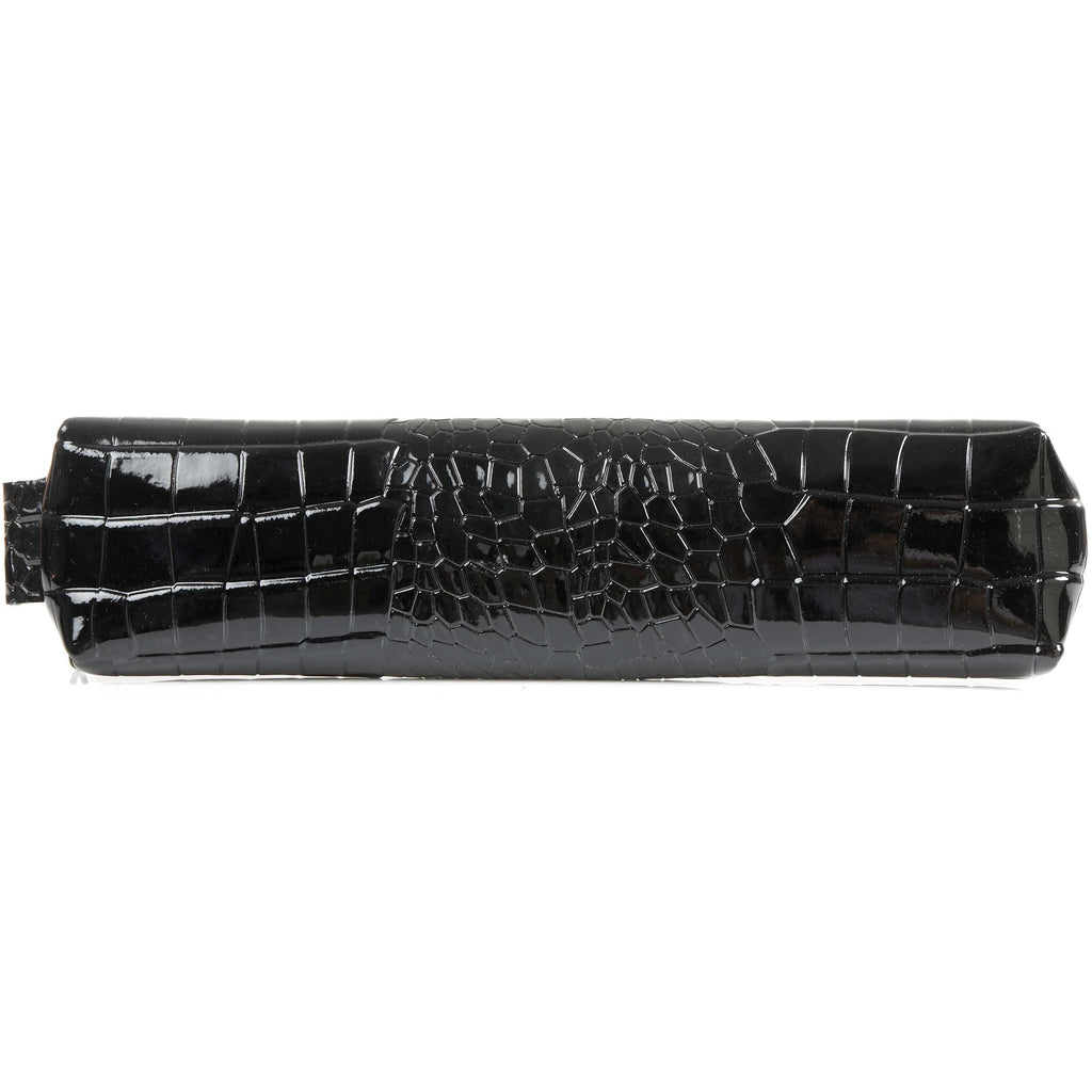 Kalp Pencilcase With Zip Croco Black