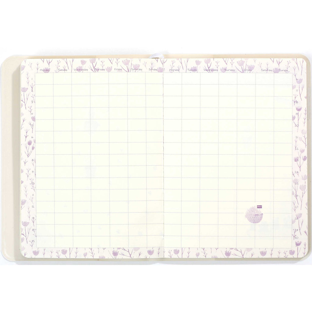Beautiful A6 Agenda Notebook Soft White