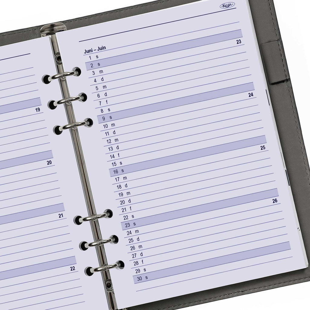 Best  Diary Inserts Weekly DE FR NL 2024
