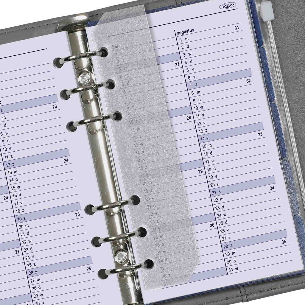 Personal 6 Ring Diary Inserts Daily in English and Dutch 2024